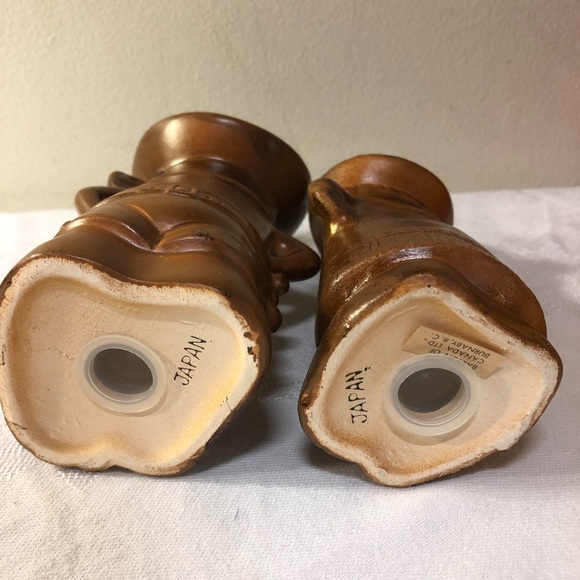 Cowboy Cowgirl Salt Pepper Shakers Treasure Craft Vintage 5" Vintage Western - Picture 7 of 8